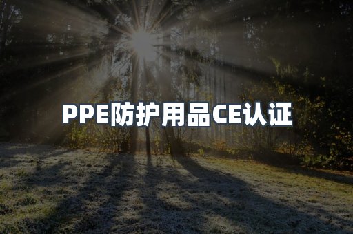 PPE防护用品CE认证